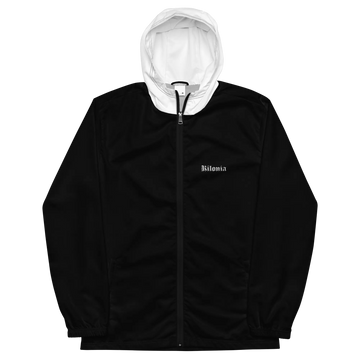 Men's Lightweight Windbreaker - Black & White Design-Kilonia Design