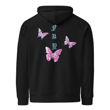 Butterfly Design Unisex Hoodie - Organic Cotton Blend-Kilonia Design