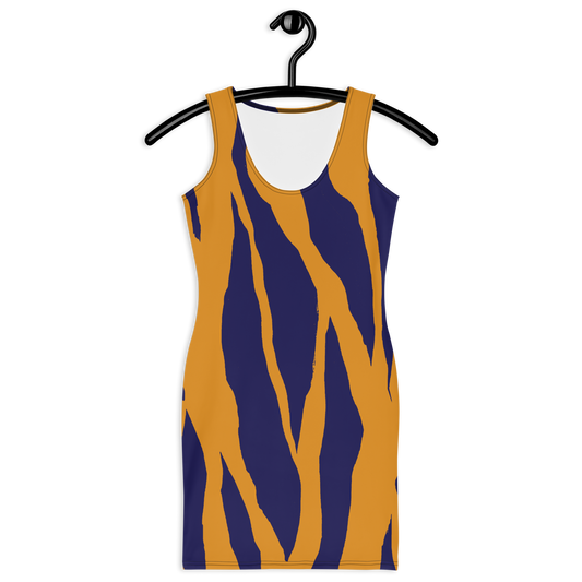 Tigerstreifen wie Bodycon-Kleid