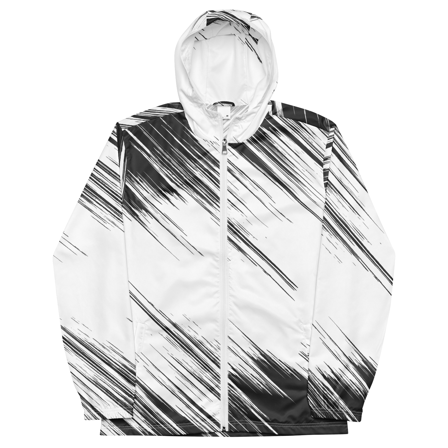 White/Black windbreaker