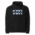 Kilonia Design Coordinates Unisex Hoodie - Eco-Friendly Comfort-Kilonia Design