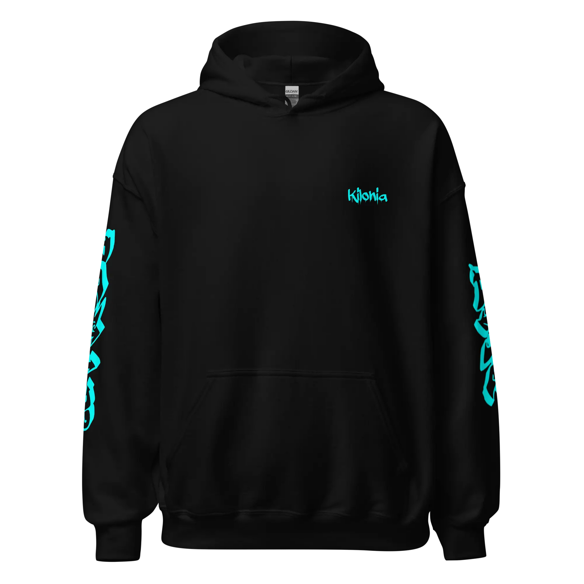 Kilonia Unisex Hoodie - Blue Graphic Design-Kilonia Design