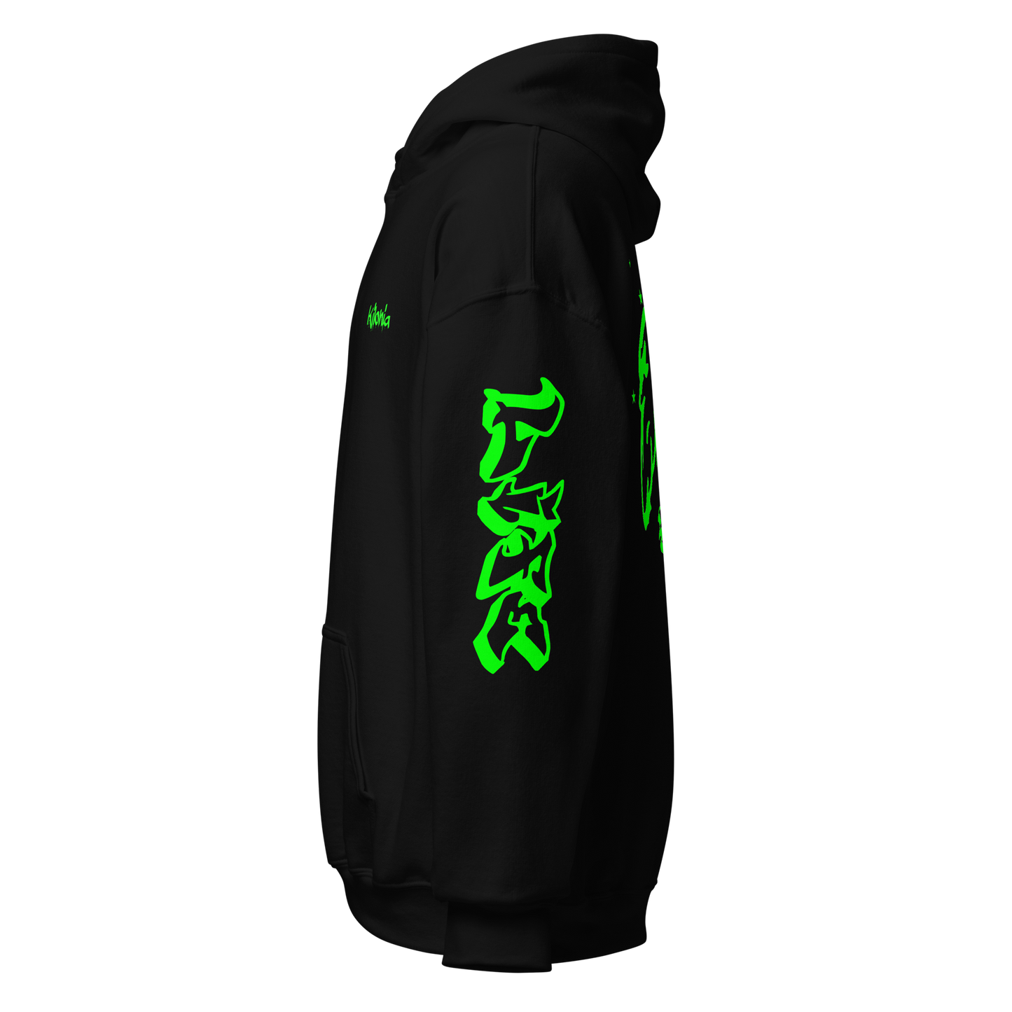 Green Angel Wings Hoodie