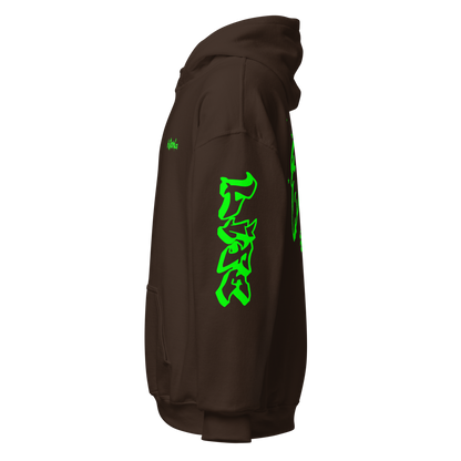 Green Angel Wings Hoodie