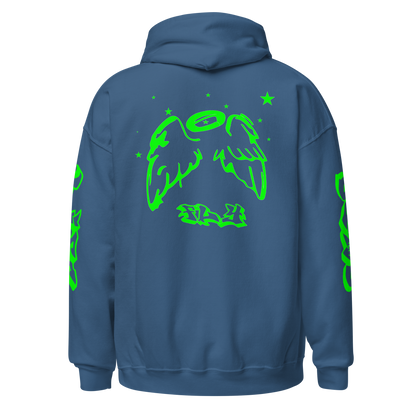 Green Angel Wings Hoodie