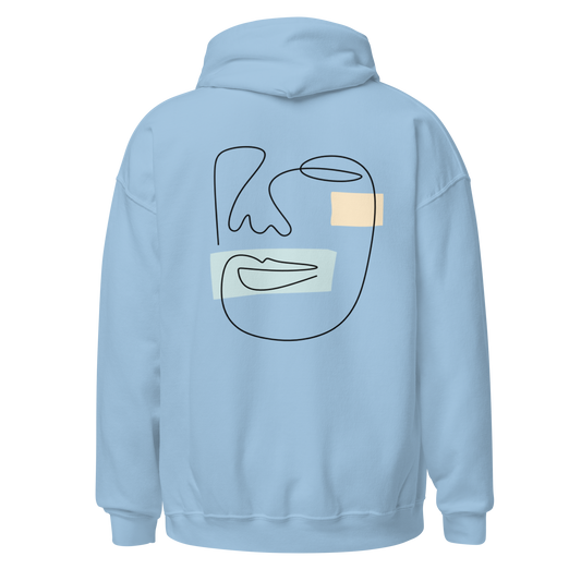 Abstract Face Hoodie