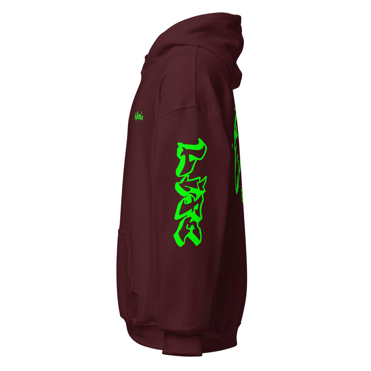 Green Angel Wings Hoodie