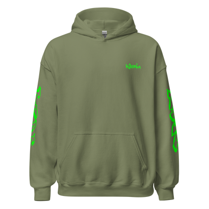 Green Angel Wings Hoodie