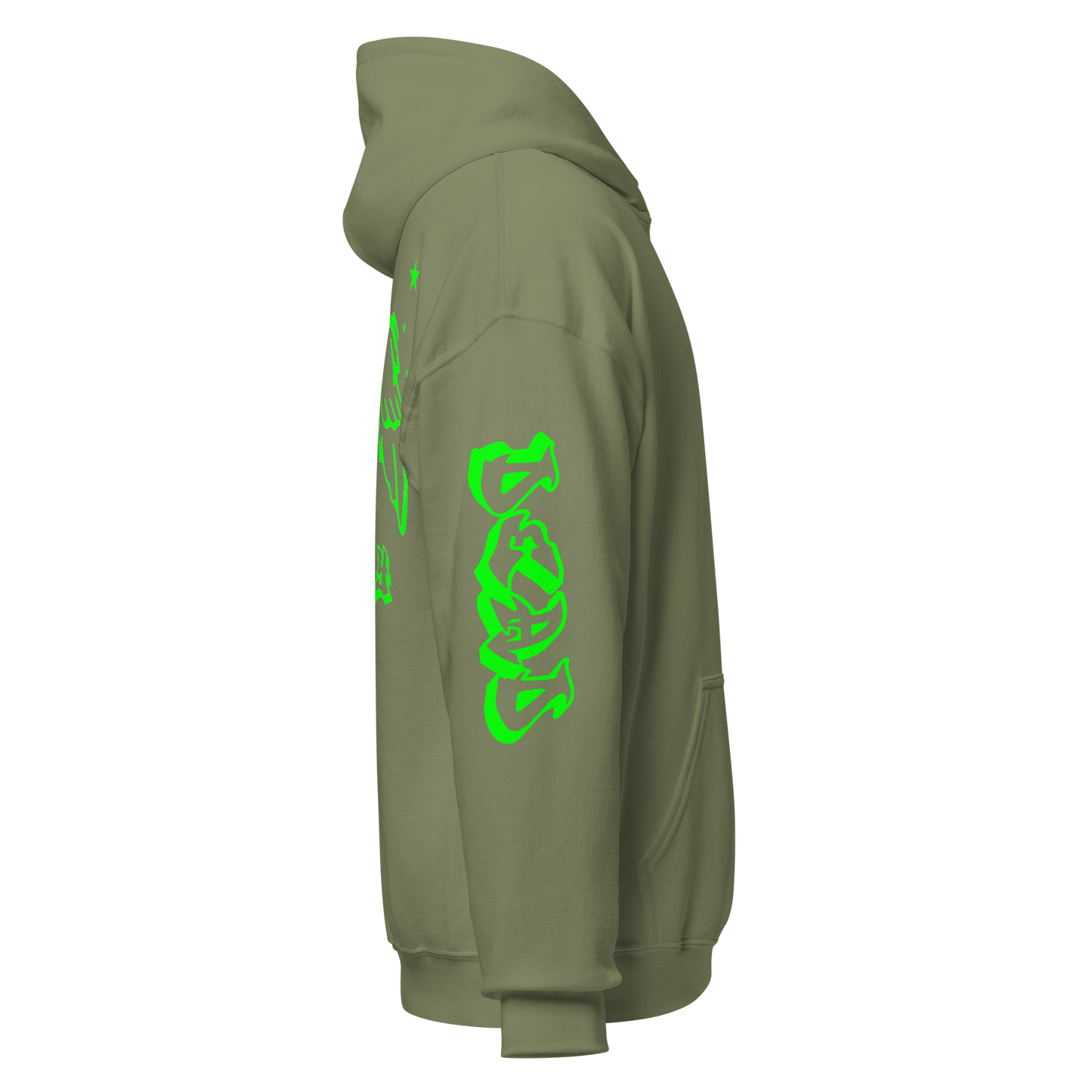 Green Angel Wings Hoodie