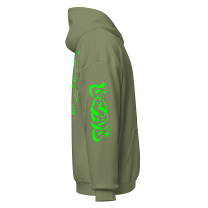 Green Angel Wings Hoodie