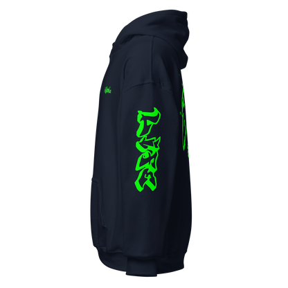 Green Angel Wings Hoodie