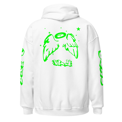 Green Angel Wings Hoodie