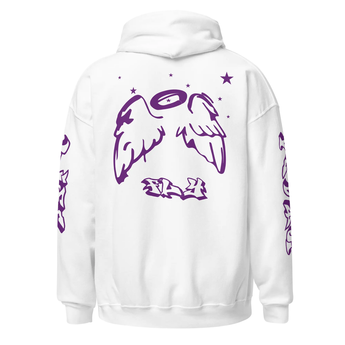Kilonia Design Hoodie - Purple Angel Wings Design-Kilonia Design