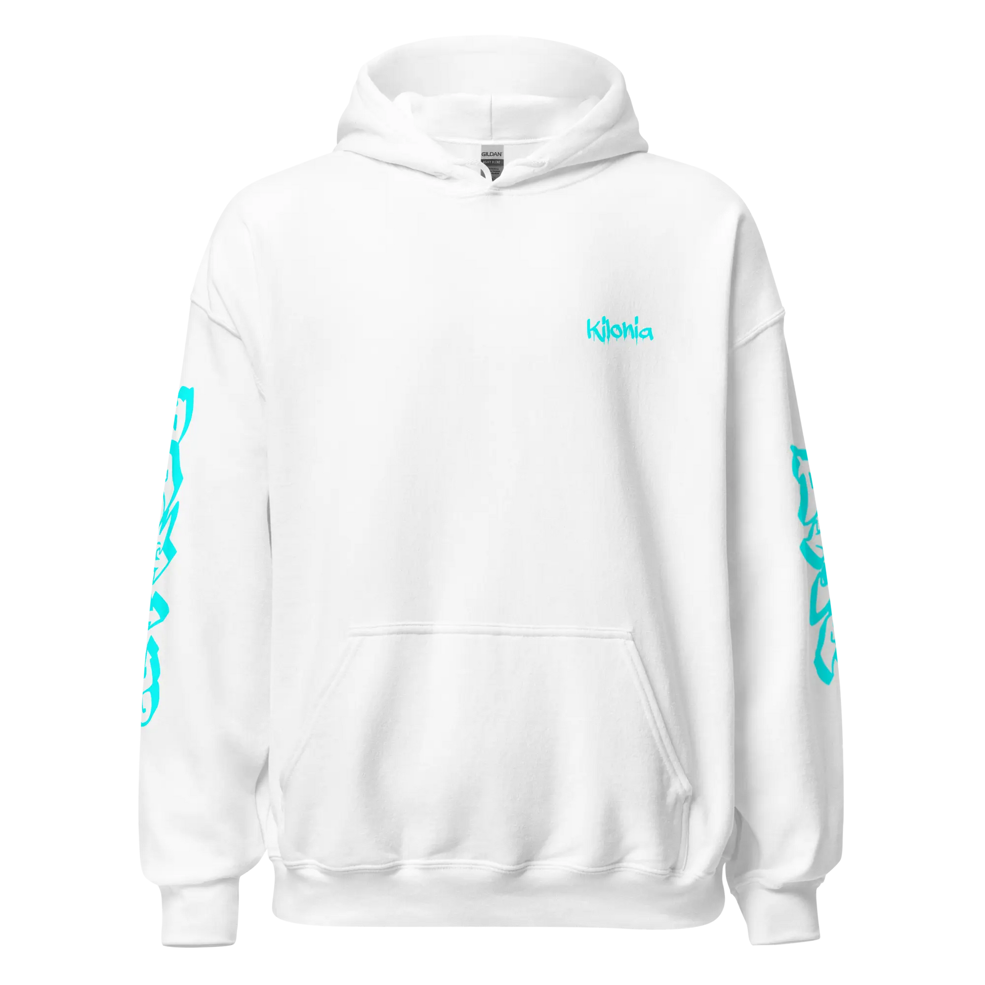 Kilonia Unisex Hoodie - Blue Graphic Design-Kilonia Design