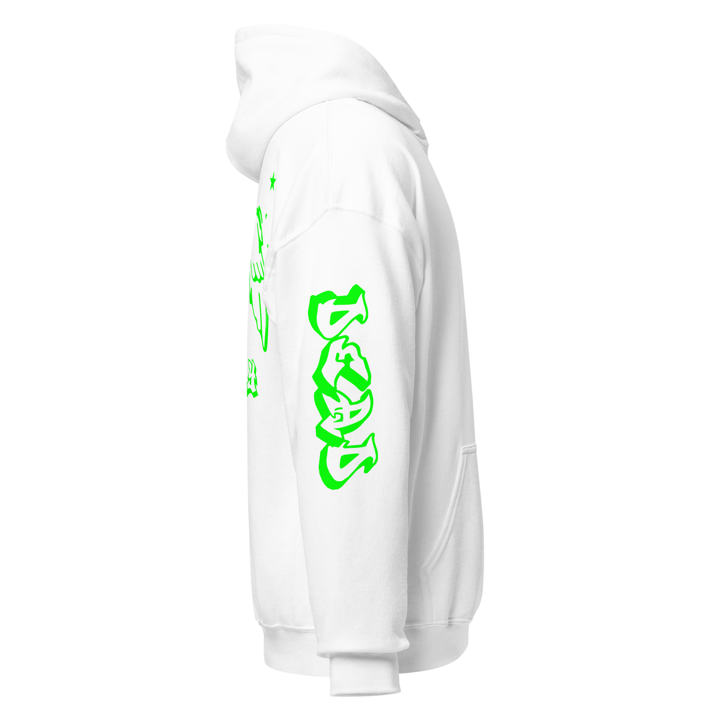 Green Angel Wings Hoodie