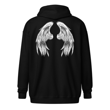 Wings zip hoodie