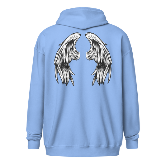 Wings zip hoodie