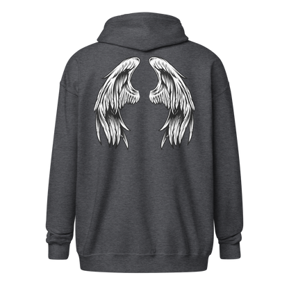 Wings zip hoodie