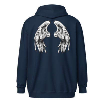 Wings zip hoodie