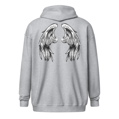 Wings zip hoodie