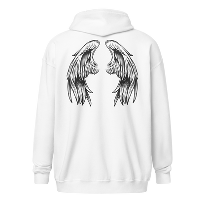 Wings zip hoodie