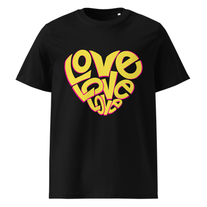 T-Shirt aus Baumwolle mit Aufdruck „Love“