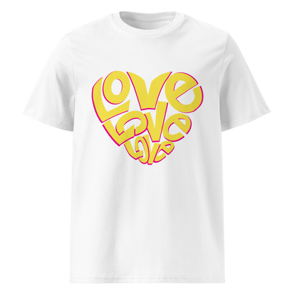 T-Shirt aus Baumwolle mit Aufdruck „Love“