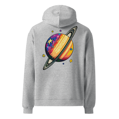 Übergroßer Hoodie „Colorful Planet“