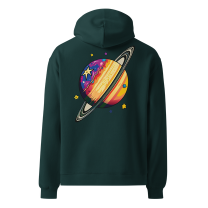 Übergroßer Hoodie „Colorful Planet“