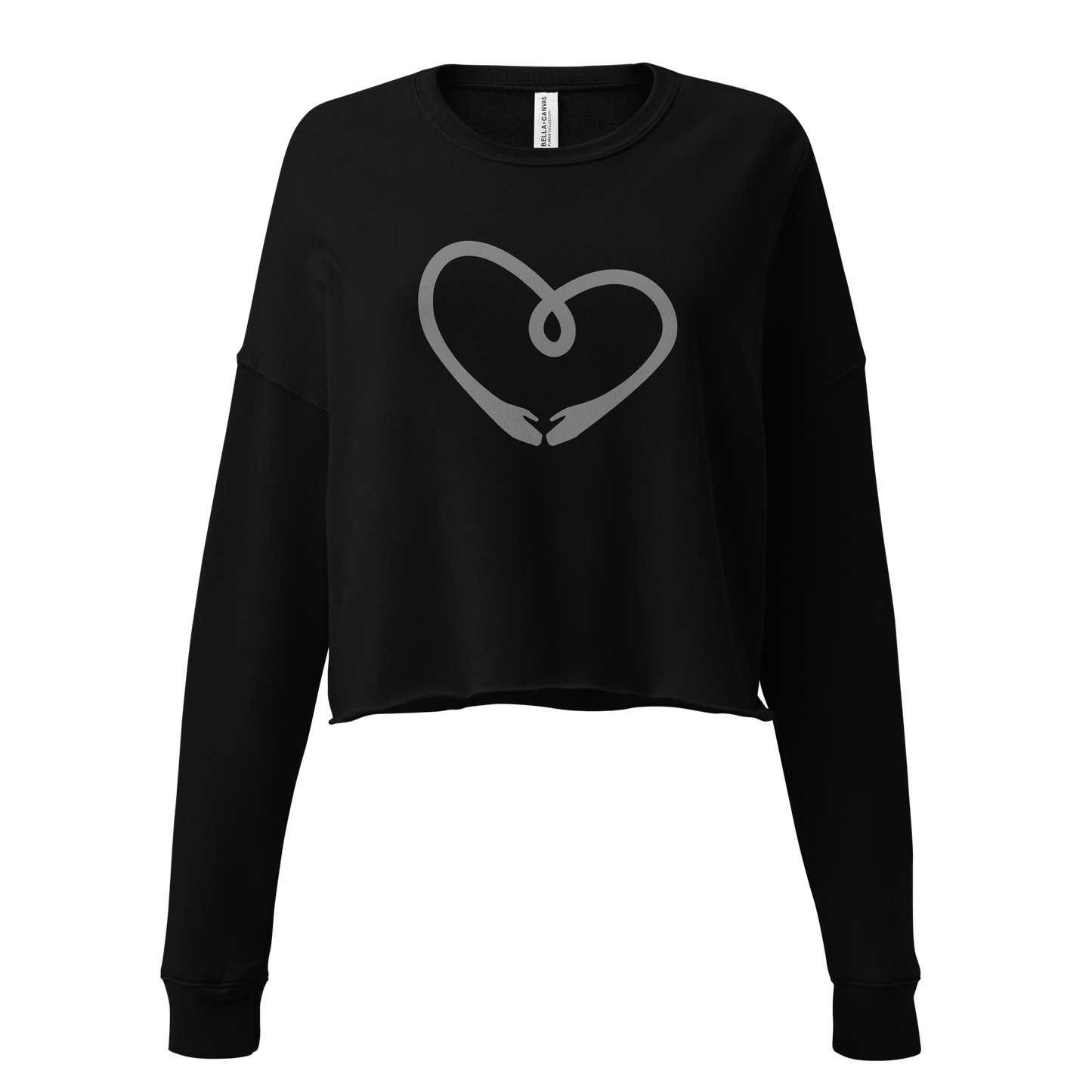 Kurzes Sweatshirt mit Herz