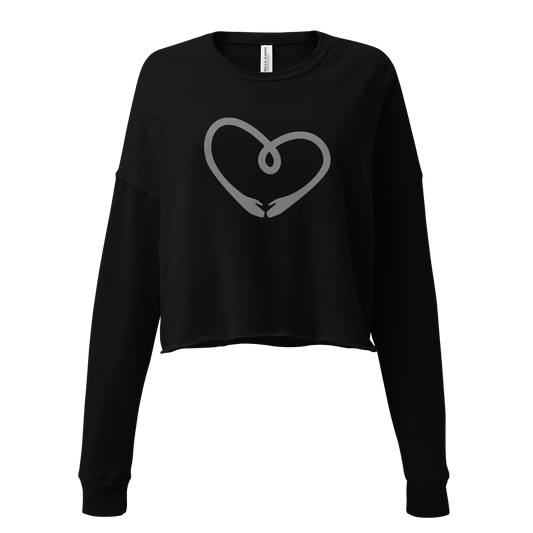 Kurzes Sweatshirt mit Herz