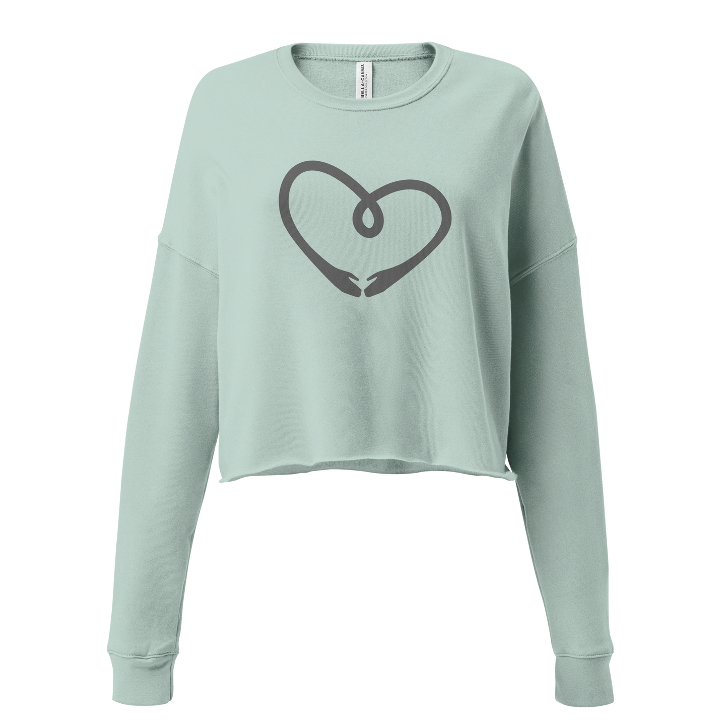 Kurzes Sweatshirt mit Herz