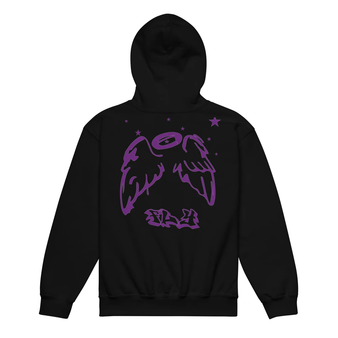 Kilonia Design Youth Hoodie - Purple Angel Wings-Kilonia Design