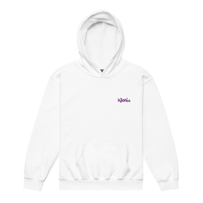 Lila Engelsflügel Jugend Hoodie