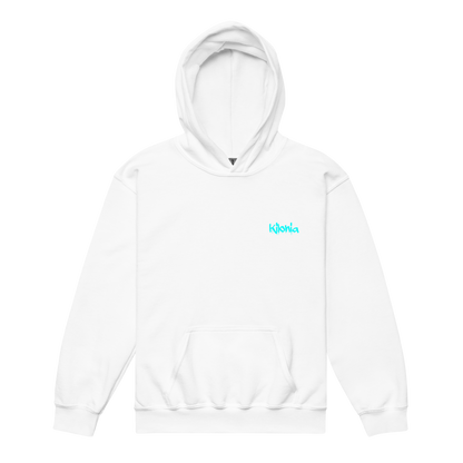 Lightblue Angel Wings youth hoodie